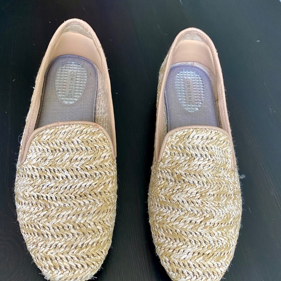 COM + SENS Gloriette Raffia Loafer Shoes - Size 8 - Natural Weave - Picture 3 of 8